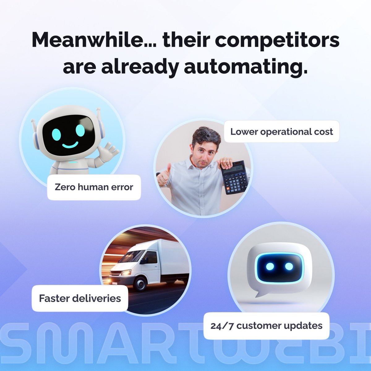 _smartwebi_'s tweet image. Logistics is evolving fast… but most companies still hesitate to trust AI.

Instead of replacing people, AI replaces outdated systems — making operations faster, cheaper &amp;amp; more accurate.

So tell me… should logistics companies trust AI or not?
#SmartWebi #LogisticsAI
