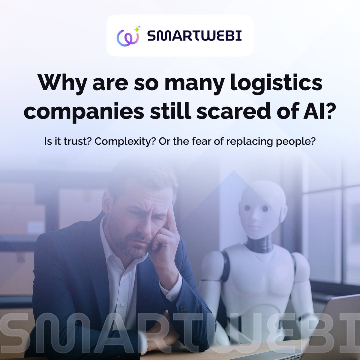 _smartwebi_'s tweet image. Logistics is evolving fast… but most companies still hesitate to trust AI.

Instead of replacing people, AI replaces outdated systems — making operations faster, cheaper &amp;amp; more accurate.

So tell me… should logistics companies trust AI or not?
#SmartWebi #LogisticsAI