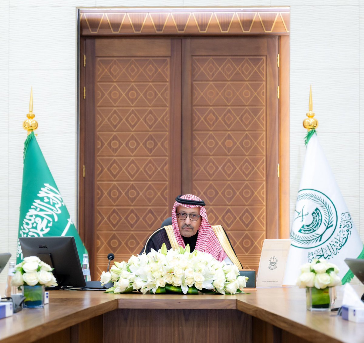 BahaPrincedom's tweet image. سمو الأمير الدكتور #حسام_بن_سعود_بن_عبدالعزيز أمير الباحة يرأس اجتماع القطاع الصحي بالمنطقة، ويطّلع على نسب الإنجاز والمشاريع المستقبلية، موجّهًا بتسريع وتيرة العمل، ومعالجة التحديات، وتعزيز جودة الخدمات الصحية.

#إمارة_منطقة_الباحة