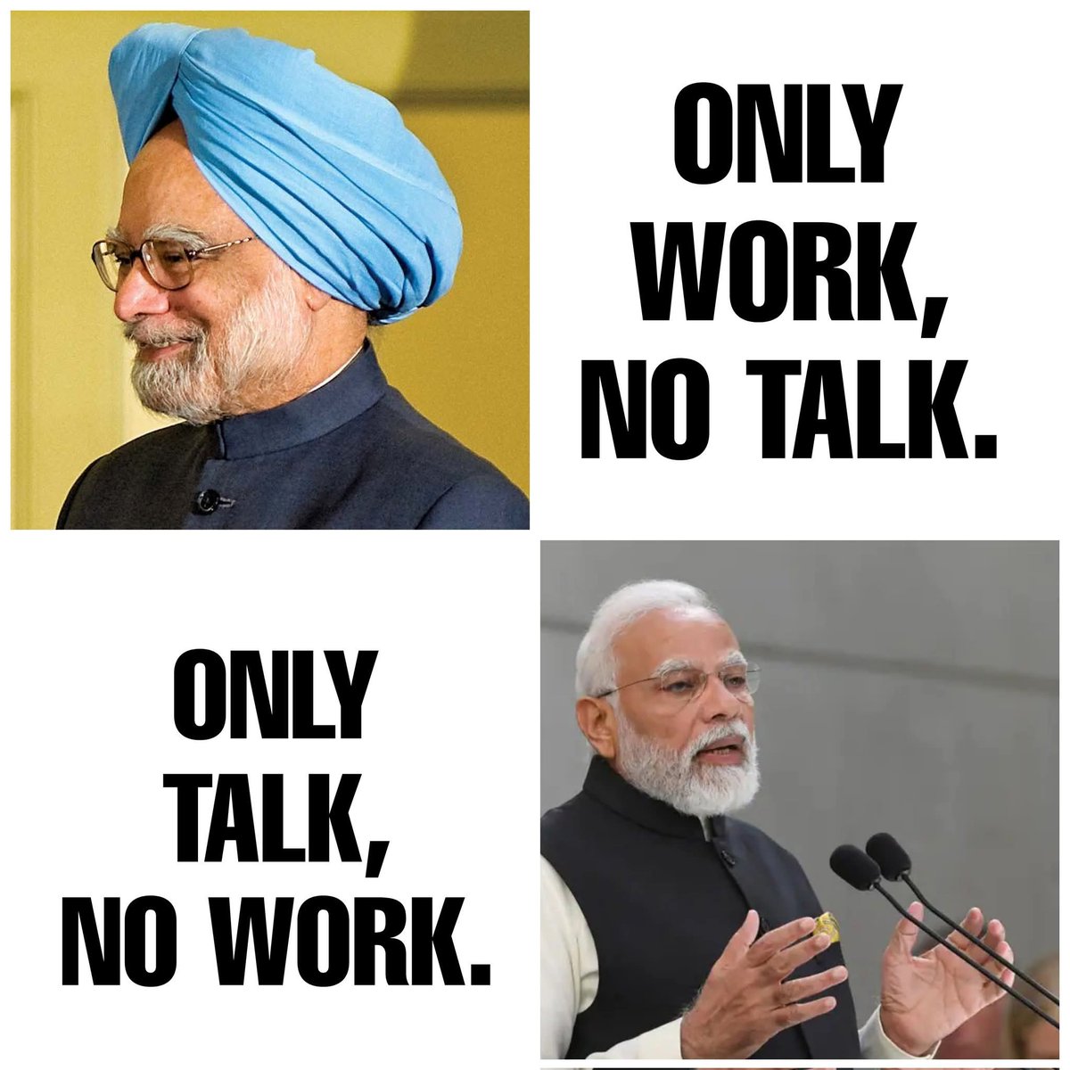 alpeshchauhan07's tweet image. Walk the talk, Mr. Modi..

#manmohansingh #NarendraModi