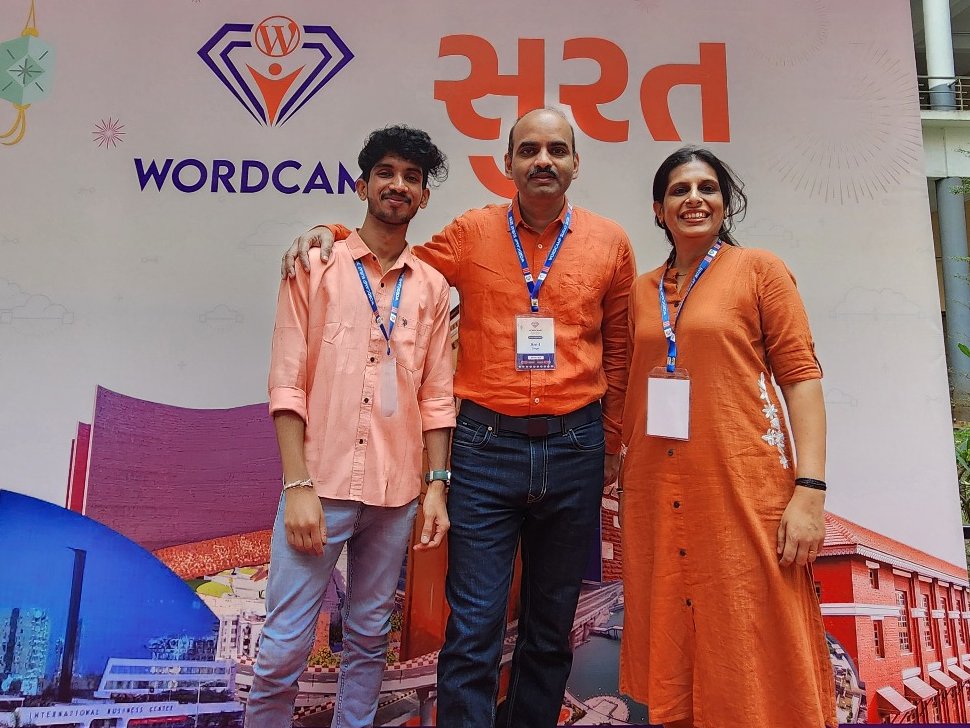 wpoets's tweet image. Team @wpoets  at #WCSurat2025 🚀
@thecancerus  – Panel Discussion
@savitas  – Attendee
@sketchboy003  – Volunteer
Great energy, great community! 💙
#WordCamp #WordPress