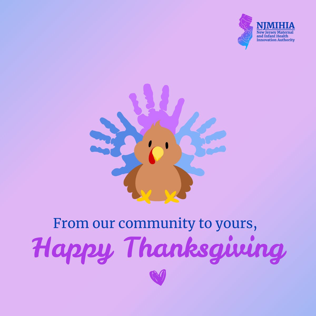 Happy   Thanksgiving! 💜

Grateful for the families who inspire us, the doulas and care teams who bring compassion to every birth, the partners who lift communities up, and the advocates advancing equity in maternal health.

#NJMIHIA #MaternalHealth