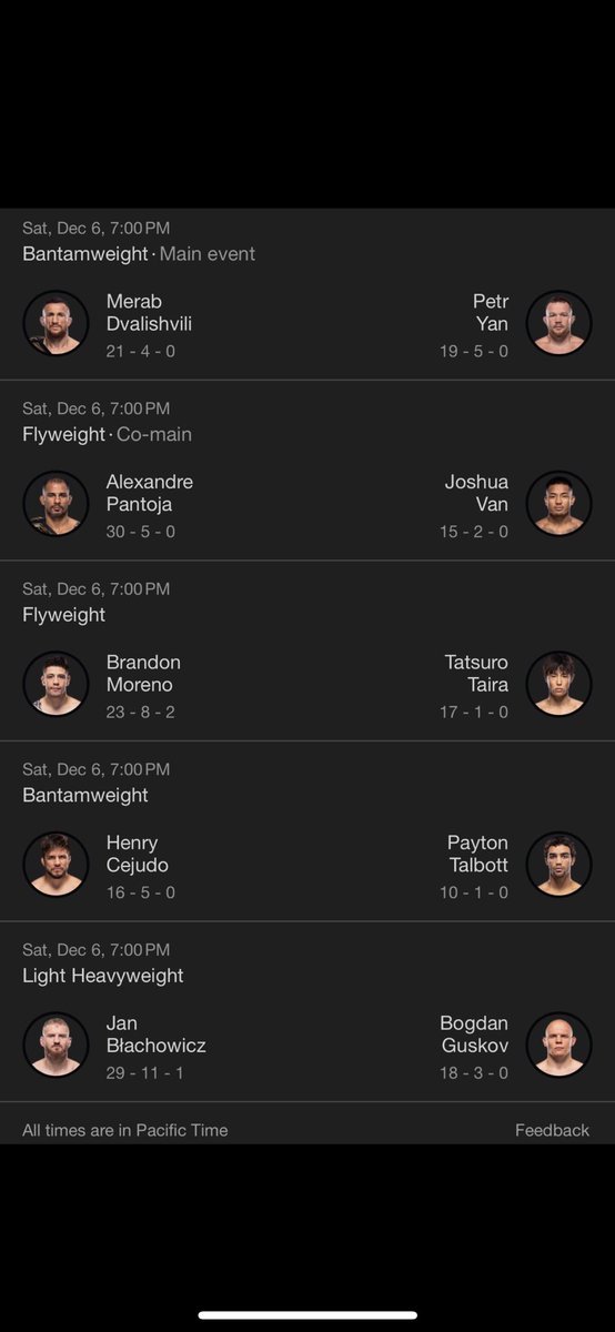 mma_plays_'s tweet image. Last UFC PPV Ever! Here’s a look at the Main Card.
#ufcppv #UFC323 #UFC