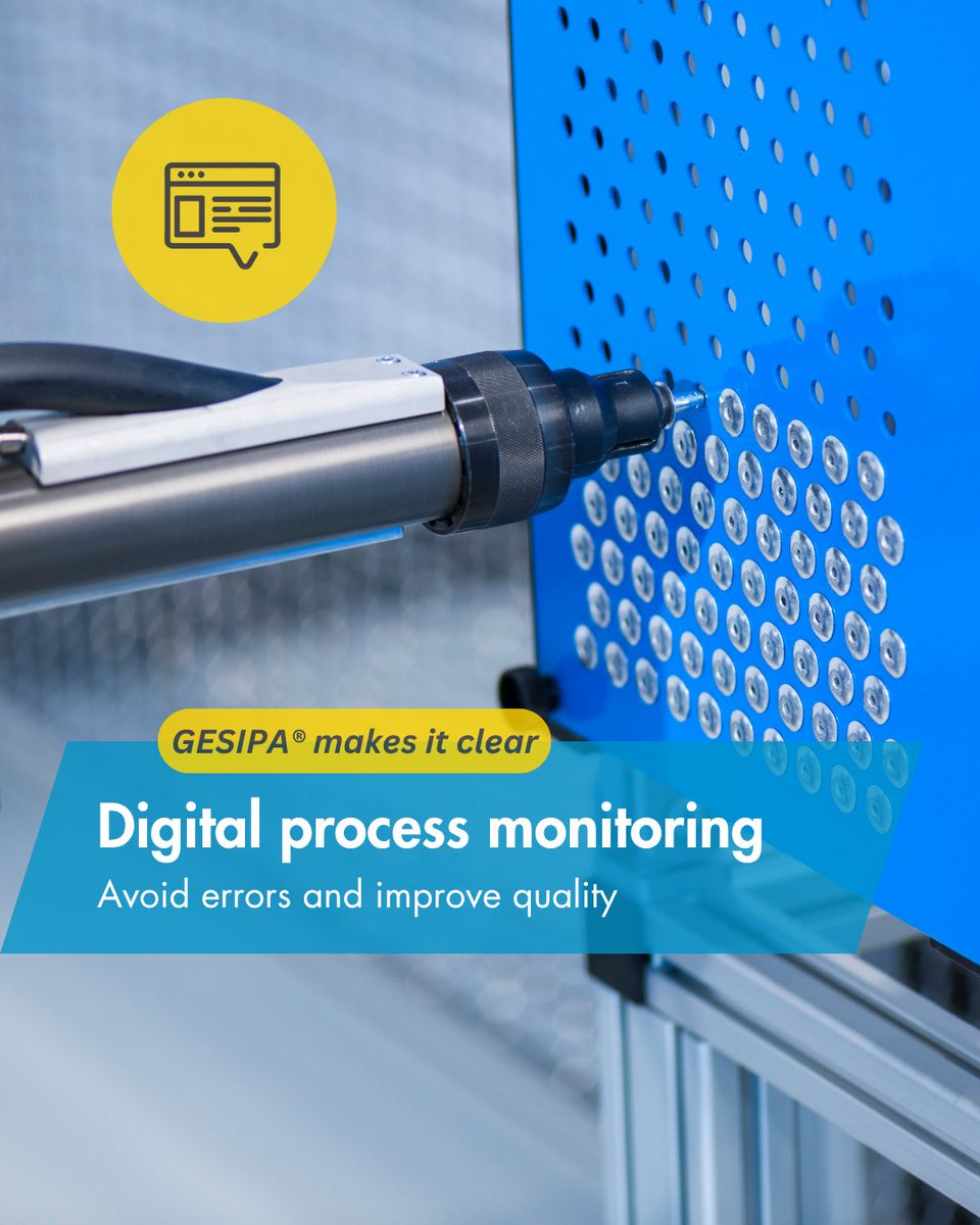 Precise, reliable processes are key in modern manufacturing. With GESIPA process monitoring, riveting becomes fully transparent - boosting quality and preventing errors.

Our new article delves in deeper👉gesipa.co.uk/service/gesipa…

#GESIPA #blindriveting #riveting #manufacturing