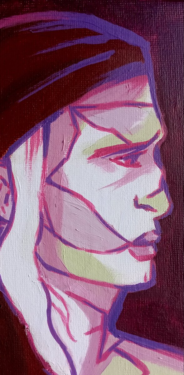 mirybominable's tweet photo. My First painting on canvas and it had to be him ✨🍂🍁

#Frankenstein #fanart https://t.co/uIHrvyzzEO