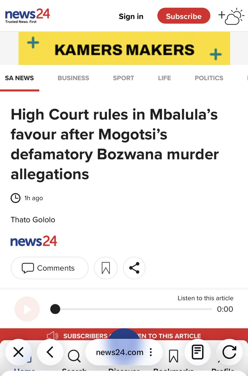 MbalulaFikile's tweet image. [READ] High Court Rules in Fikile Mbalula’s Favour after Brown Mogotsis defamatory Bozwana Murder allegations.

“Judge Jacobus Strydom found that Mogotsis claims were false and defamatory”
