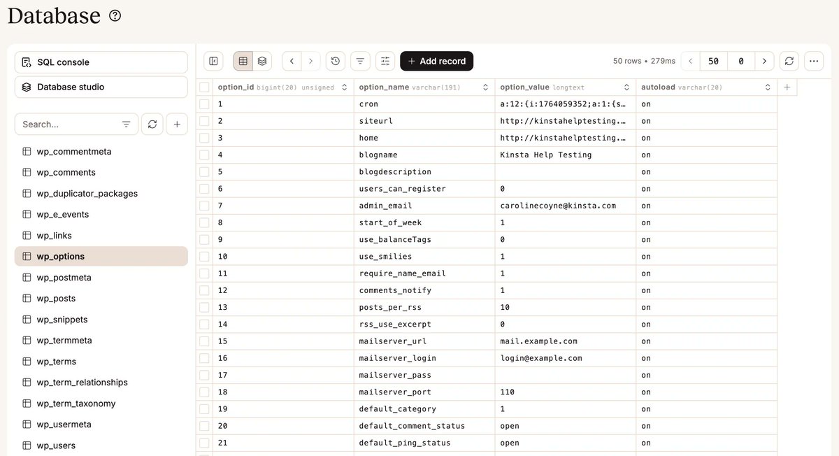 tomzur's tweet image. 🎄A highly requested feature is live 🎄

👉Database manager inside MyKinsta

Our Database manager feature for WordPress sites has just progressed from Beta to its final release! This tool enables browsing, querying, and editing database contents directly within MyKinsta. You can…