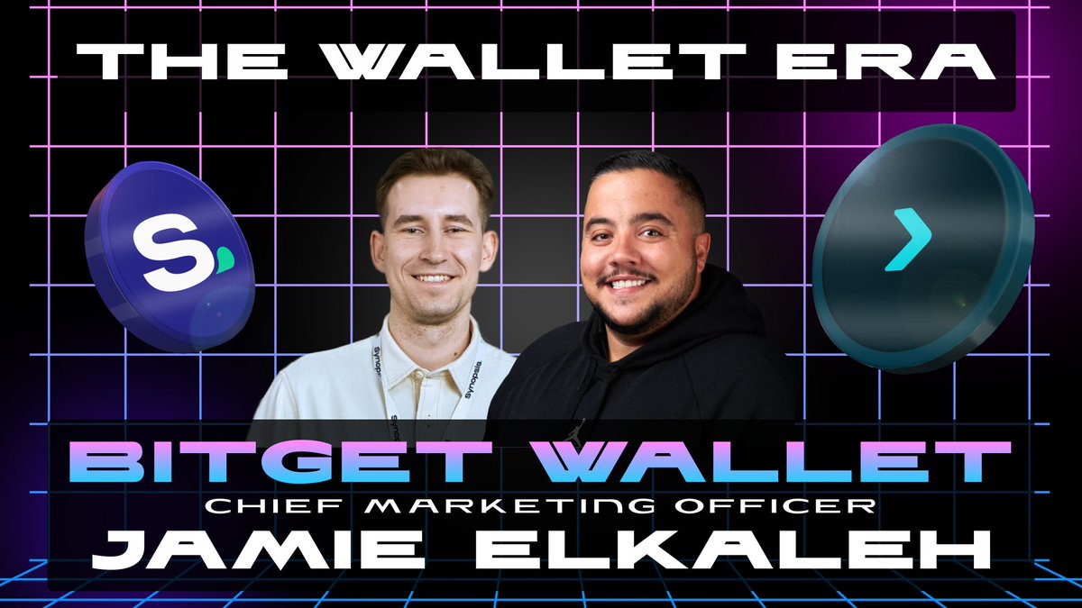 🗣 A new episode of Web3 Talks Podcast with Synopsis is coming

→ youtube.com/@Synopsis_ 

The Wallet Era: Everyday Finance in a Post - 2025 World

🎙 Speaker: Jamie Elkaleh | <a href="/Elkaleh/">Jamie</a>
▪️ CMO at <a href="/BitgetWallet/">Bitget Wallet 🩵</a>

🗓 Date: November 25
⏱️ Time: 5:00pm UTC

#BitgetWallet ,