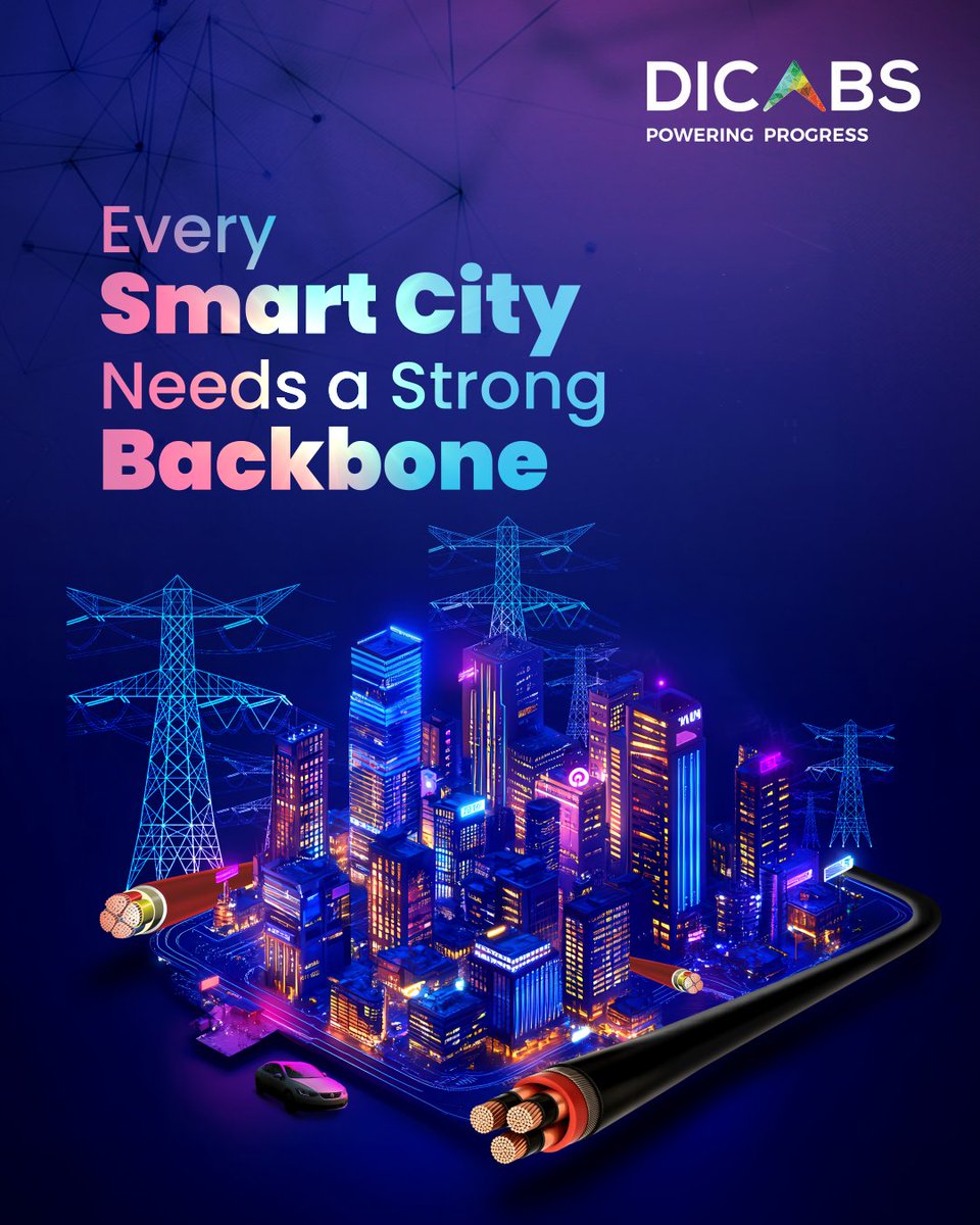 dicabsofficial's tweet image. Every smart city thrives on seamless connectivity, bringing infrastructure, technology and innovation together. At the center of this progress is DICABS, providing reliable cabling solutions that keep systems running smoothly and safely.

#DICABS #SmartCity #PoweringProgress…