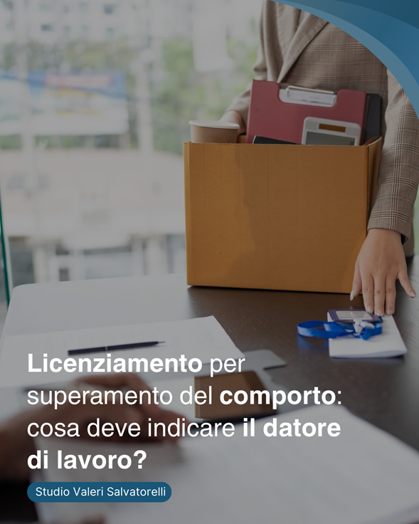 Il datore di lavoro non può limitarsi a dire che il dipendente ha superato il limite dei giorni di assenza.
Perché il #licenziamento sia valido, è necessario che la lettera indichi in modo preciso quali sono state le assenze che hanno portato al superamento del #comporto