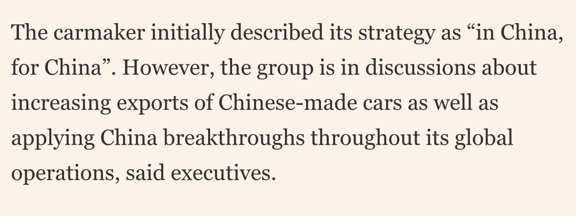 thorstenbenner's tweet image. It‘s becoming increasingly clear that Volkswagen‘s „In China, for China“ is morphing more and more into „in China, for Europe“ given cost advantages of producing EVs in China and limited appetite of Chinese consumers for VW EVs.