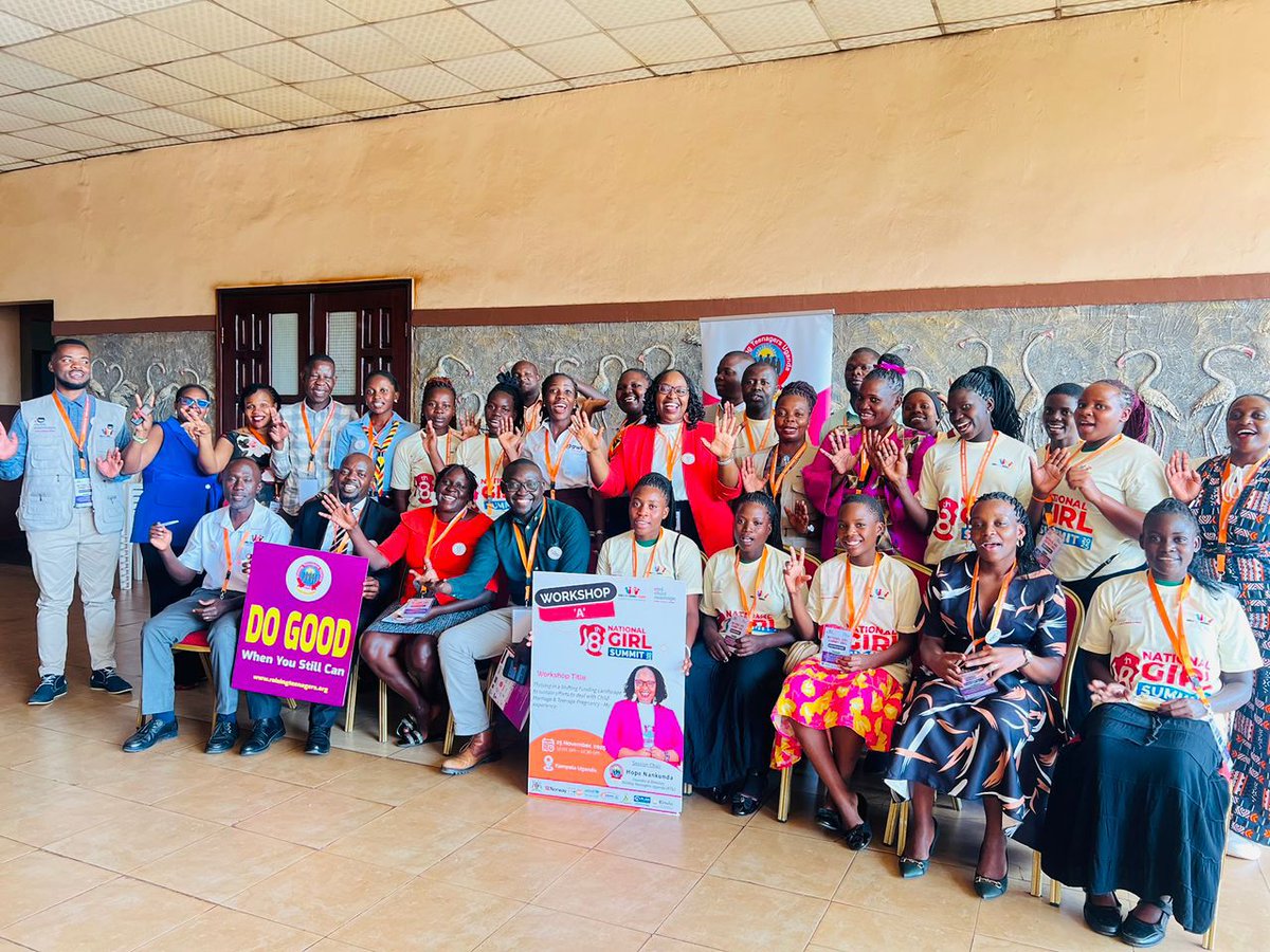 DreamEDOU's tweet photo. At the ongoing @GNB_Uganda #GirlSummitUg, we participated in a workshop on "Thriving in a shifting funding landscape to sustain efforts to address child marriage" convened by @RaisingTeensUg2, facilitated by @nankunda20
Takeaways:
-Build partnerships
-Build systems 
-Utilise tech https://t.co/gPiJWAuNzK