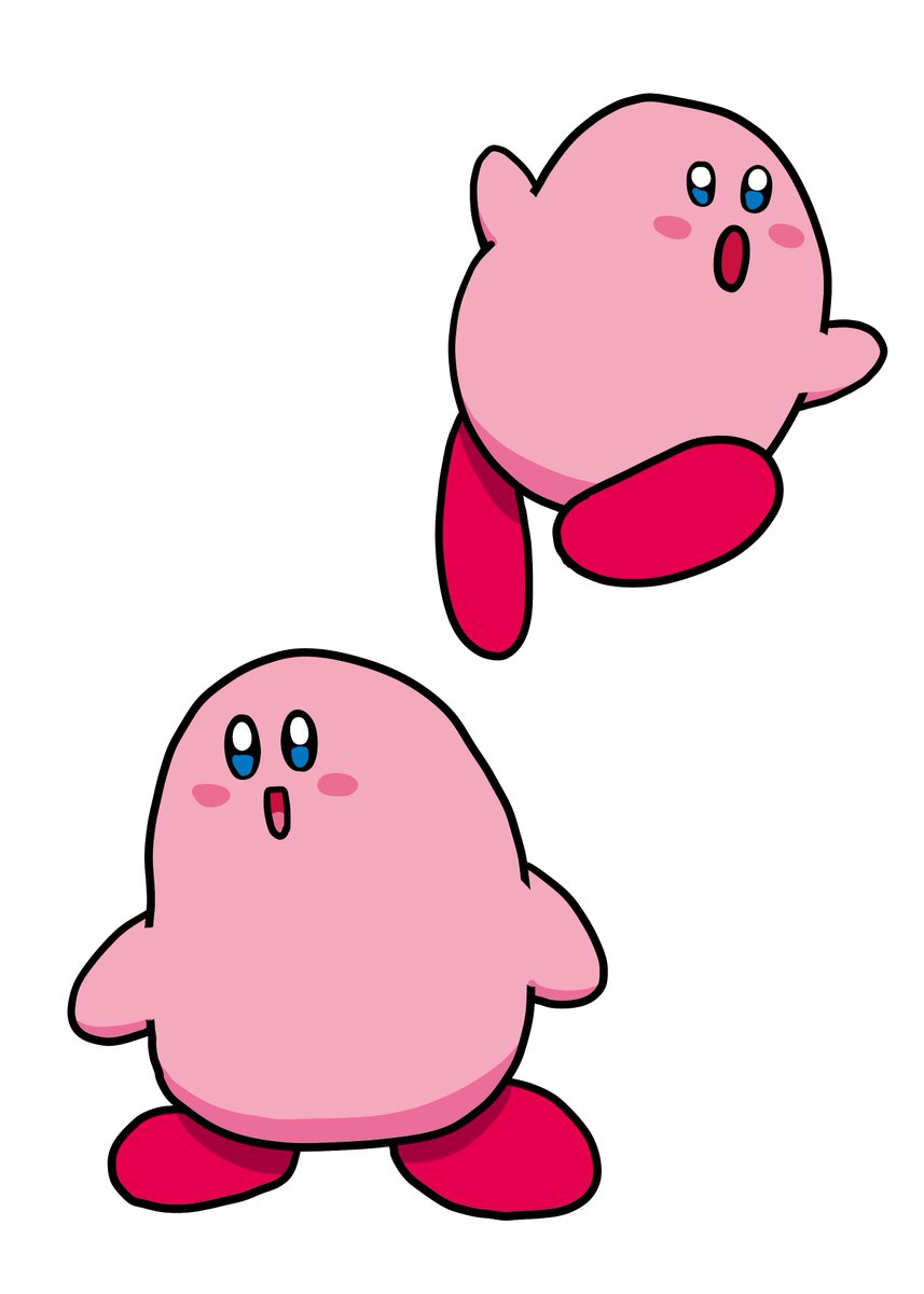雑に描いたカービィです。半年ぶりですね。