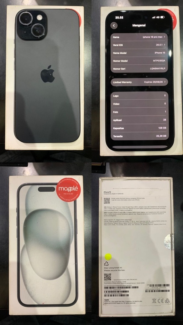 wts nih pad! iphone 15 128 ibox garansi masih on barang masih mulus no minus yaa, bisa cod nangor-bdg. Minat atau tanya-tanya boleh wa 088218784122