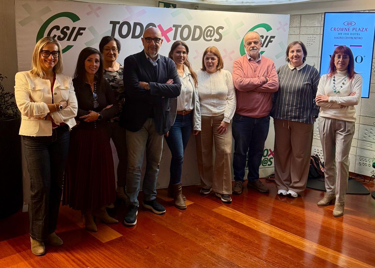 AragonCsif's tweet image. El equipo de Acción Sindical de CSIF Aragón participa esta semana en las jornadas en Madrid sobre “La negociación colectiva en las Administraciones Públicas”, con la presencia del presidente nacional, Miguel Borra, y los presidentes de los sectores.
 #TodoXTodosEsMás