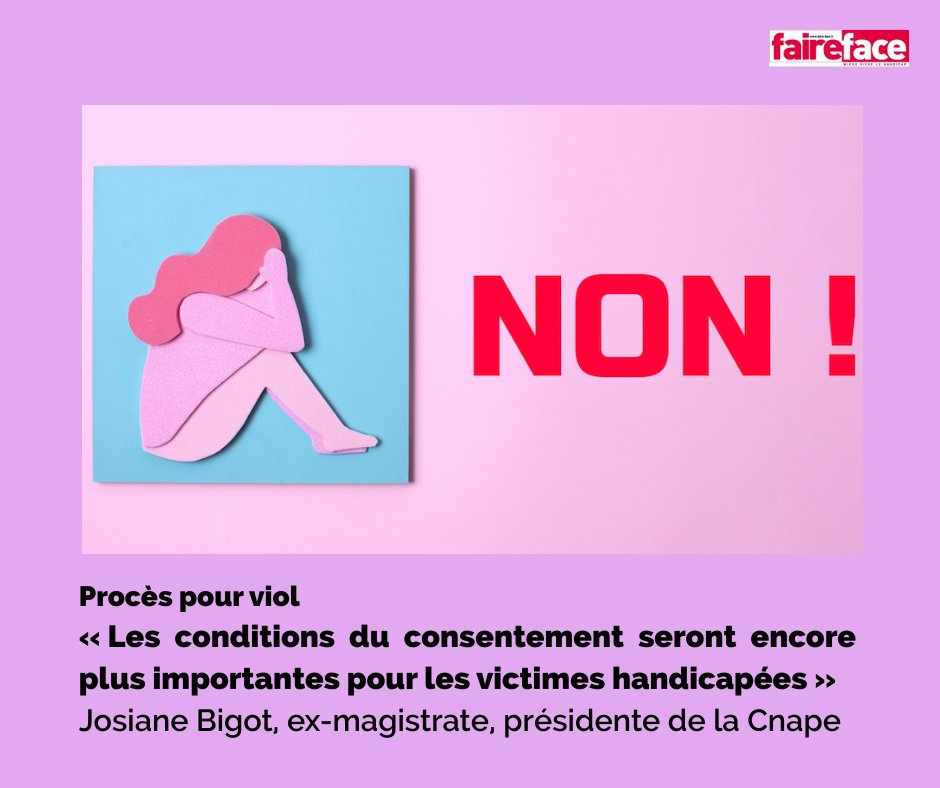 A minima, les femmes en situation de #handicap sont deux fois plus exposées aux violences sexuelles. L'inscription de la notion de consentement dans leur définition va-t-elle leur offrir plus de protection ? Réponse de Josiane Bigot, ex-magistrate. 
👉urls.fr/UMxun4