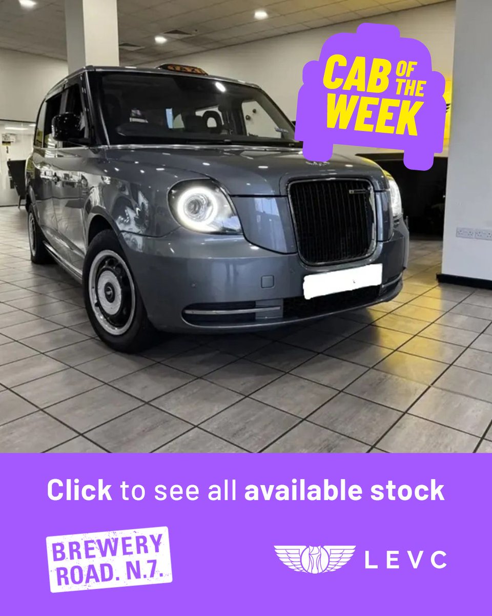 LEVCBreweryRoad's tweet photo. π£ #CabOfTheWeek π£
This quirky Storm Grey 19-plate cab is in good condition throughout and comes with the following and more:
β
11kW AC fast charging capability
β
Cruise control and speed limiter
β
DAB digital tuner
β
Vista Comfort Plus model
β
Mileage: 138,548
Get your hands on it for just Β£35,250.
Want to find out more? Give our friendly, expert team a call on 020 7700 0888 today.