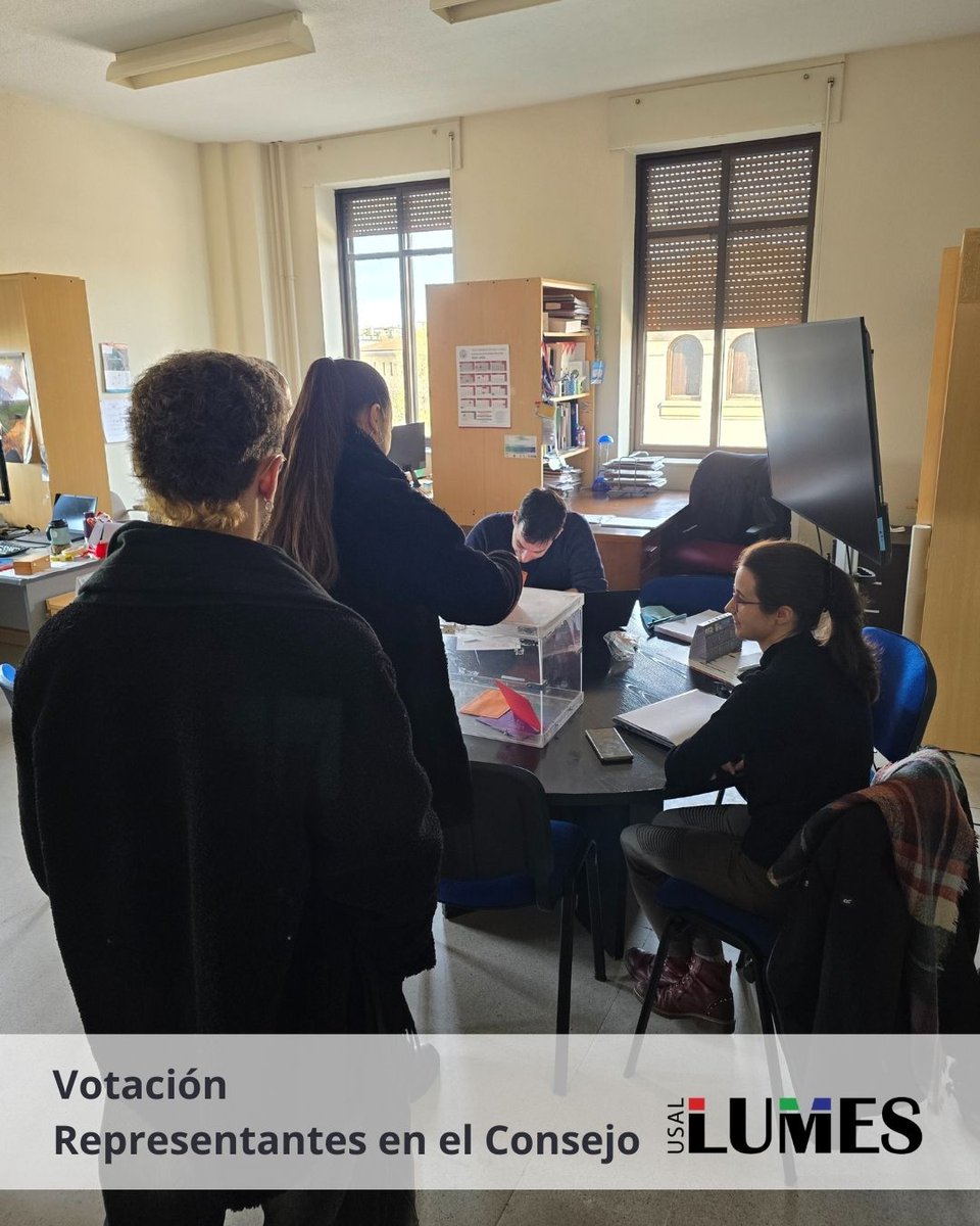 lumes_usal's tweet image. Hoy celebramos la jornada de votación en LUMES para elegir a los representantes del Consejo del Centro de Investigación en Luz y Materia Estructuradas de la Universidad de Salamanca.

🗳️💡 #SomosLUMES #DemocraciaCientífica #VotacionesLUMES @usal
