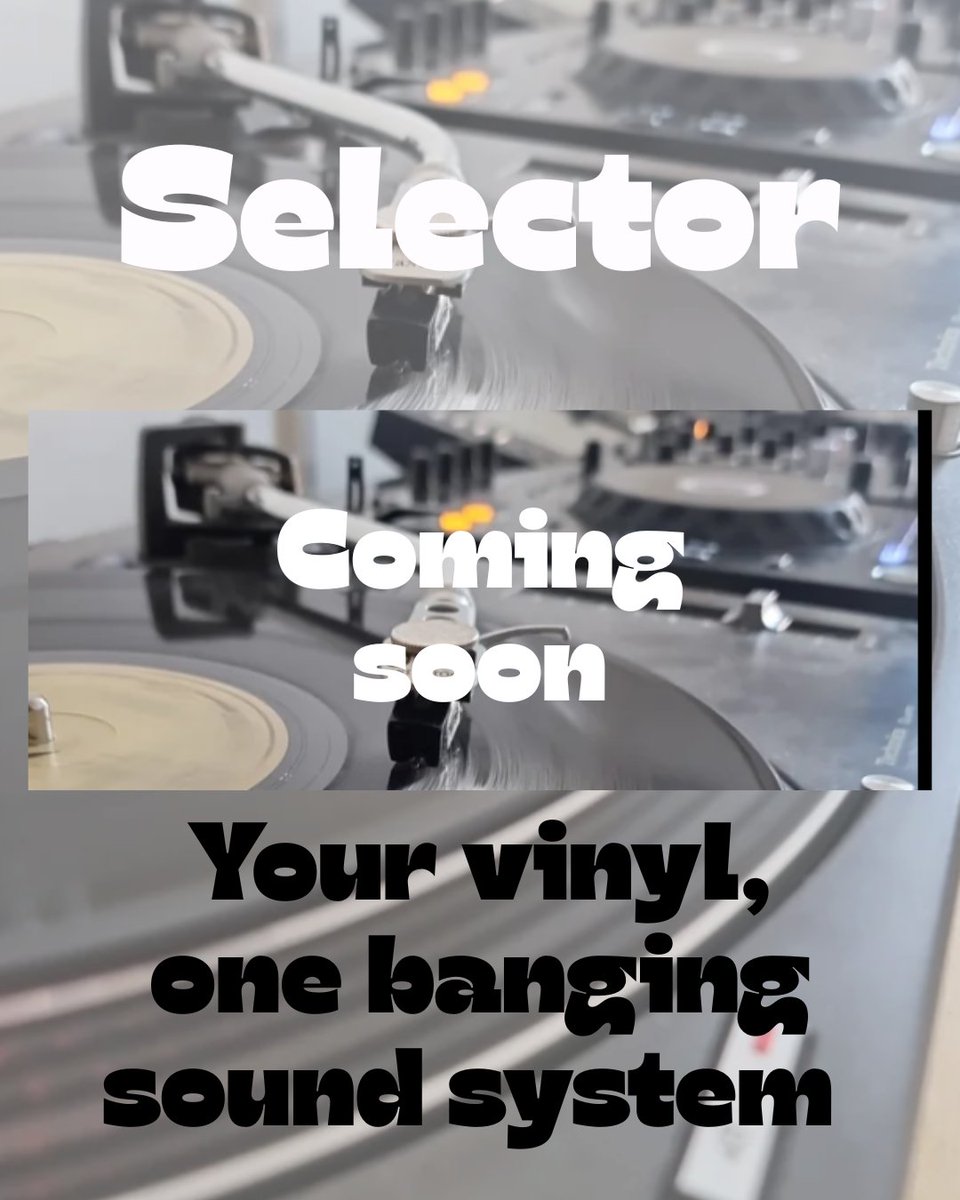Arch1livemusic's tweet image. Date to be announced.
#vinyl #DJ #soundsystem
