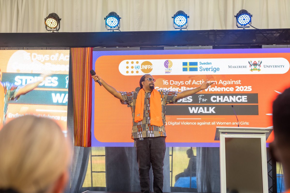 naviomusic's tweet photo. #16DaysOfActivism Starts TODAY 🟠 The #StridesForChange start now 🟠 Let’s End Gender Based Violence (GBV) together 🟠

Thanks you to @unfpauganda @swedeninug @makerere for an amazing event with a Walk, speeches and entertainment to put our point across 🟠 https://t.co/fZsErfb4am