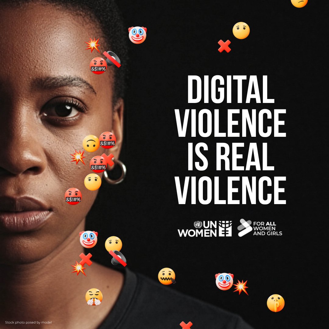 unwomenafrica's tweet image. 🎯She’s not being dramatic.
🎯She’s being targeted.
🎯Harassment &amp;amp; deepfakes are violence—on screen and off.
We must #ACTToEndViolence. Join us this evening at 8:00pm EAT for our X Space: chttp://unwo.men/ns2c50XtU4e 
#16Days #NoExcuse