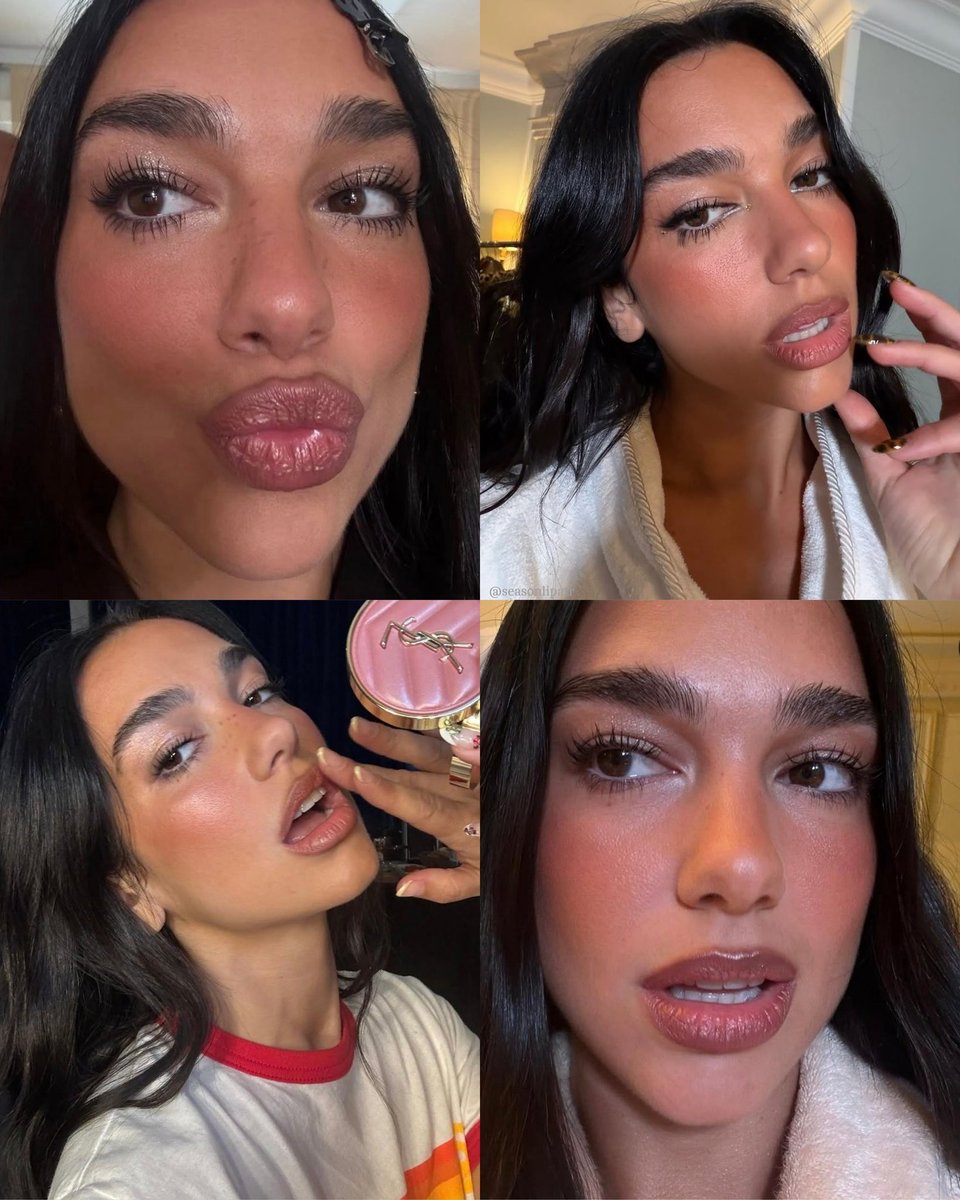 seasonlipatr's tweet image. dua lipa&apos;s makeup style ☆