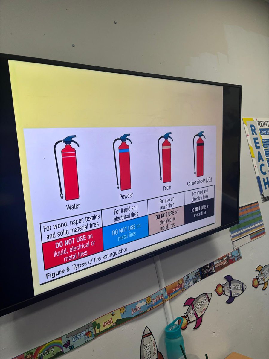 reintegreat's tweet image. 🔥🔬 This morning in Science, our KS3 Blue Group dived into the fascinating world of fire safety! 🚒✨ They learned all about different fire extinguishers and their specific uses. 🧯💡 Safety first! Great job, everyone! 👏 

#ScienceInAction #FireSafety #LearningIsFun