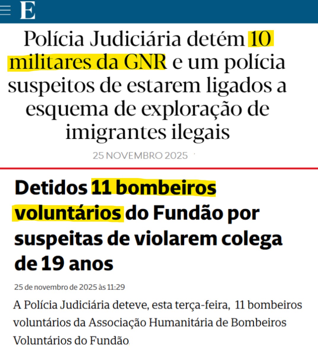 Desconfiem sempre de militares e bombeiros que apoiam a extrema-direita.