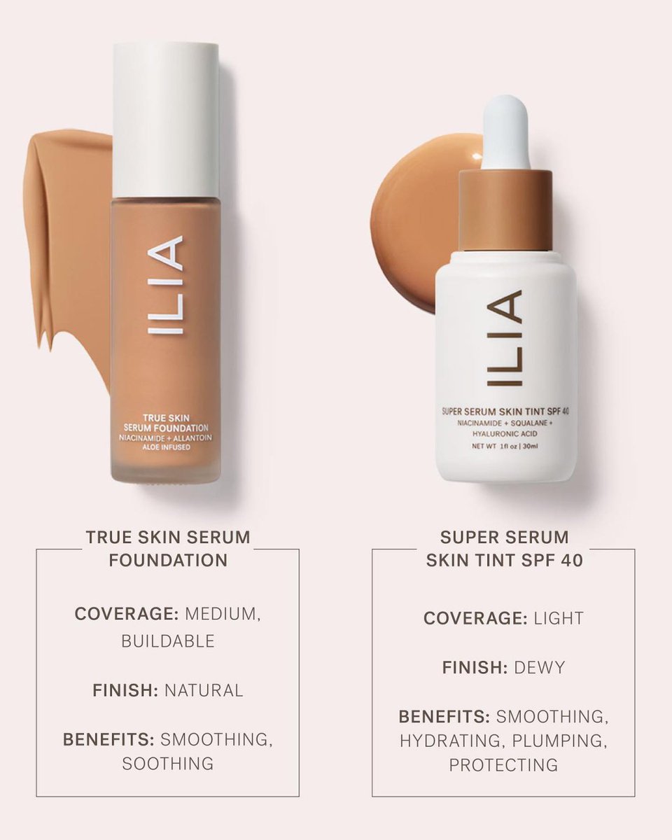 Frontend_Prince's tweet image. Product comparison design for ILIA Beauty&apos;s foundation range 

1. Side-by-side comparison layout
2. Clean product photography
3. Benefit-focused messaging
4. Premium minimalist aesthetic

Skincare/cosmetics brands: Need designs that educate &amp;amp; convert?

Let&apos;s chat!

#BeautyDesign…