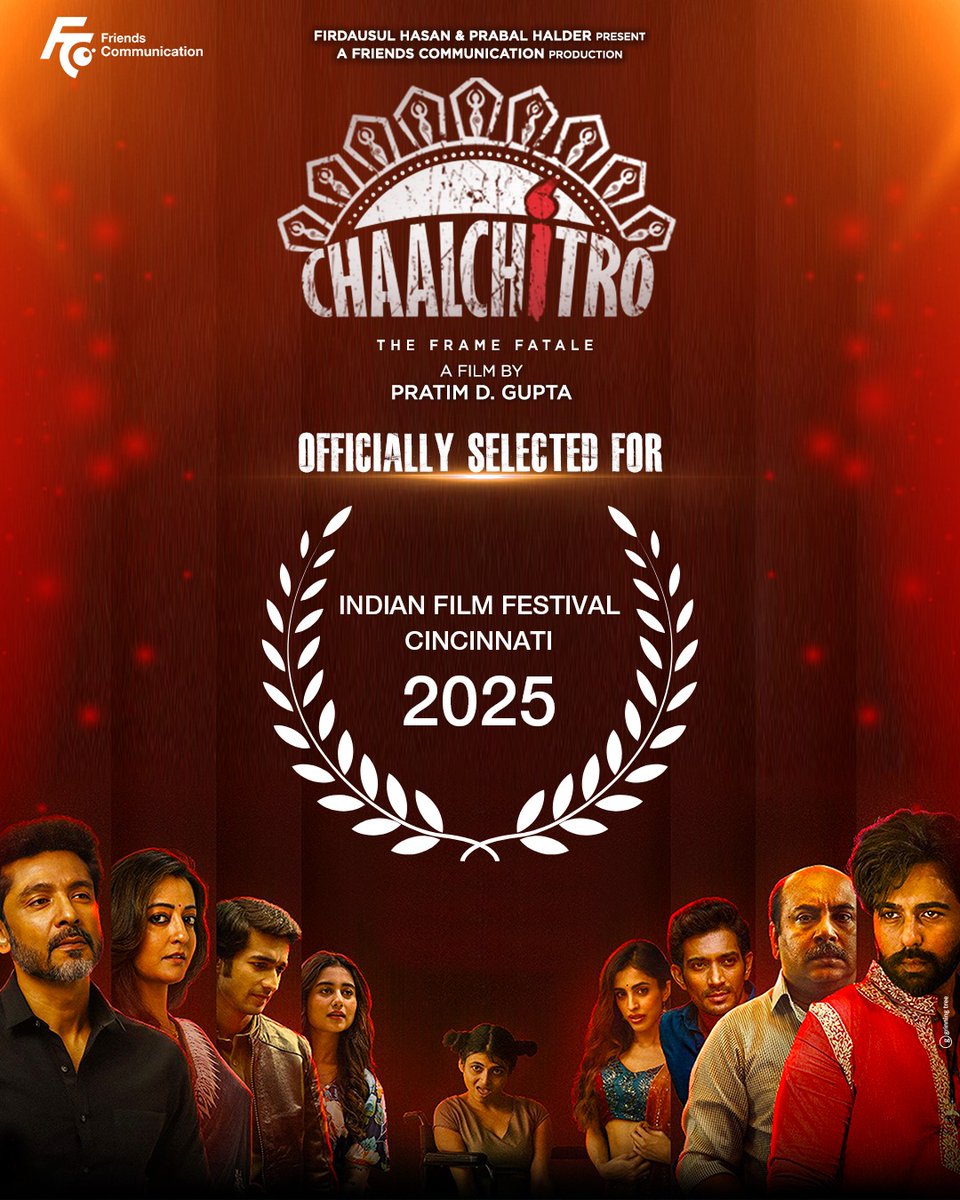 Chaalchitro proudly gets selected for the Indian Film Festival Cincinnati 2025, and this moment belongs to every mind and every pair of hands that shaped the film.

#Chaalchitro #Chaalchitro_theframefatale #OfficialSelection #IndianFilmFestival #Cincinnati