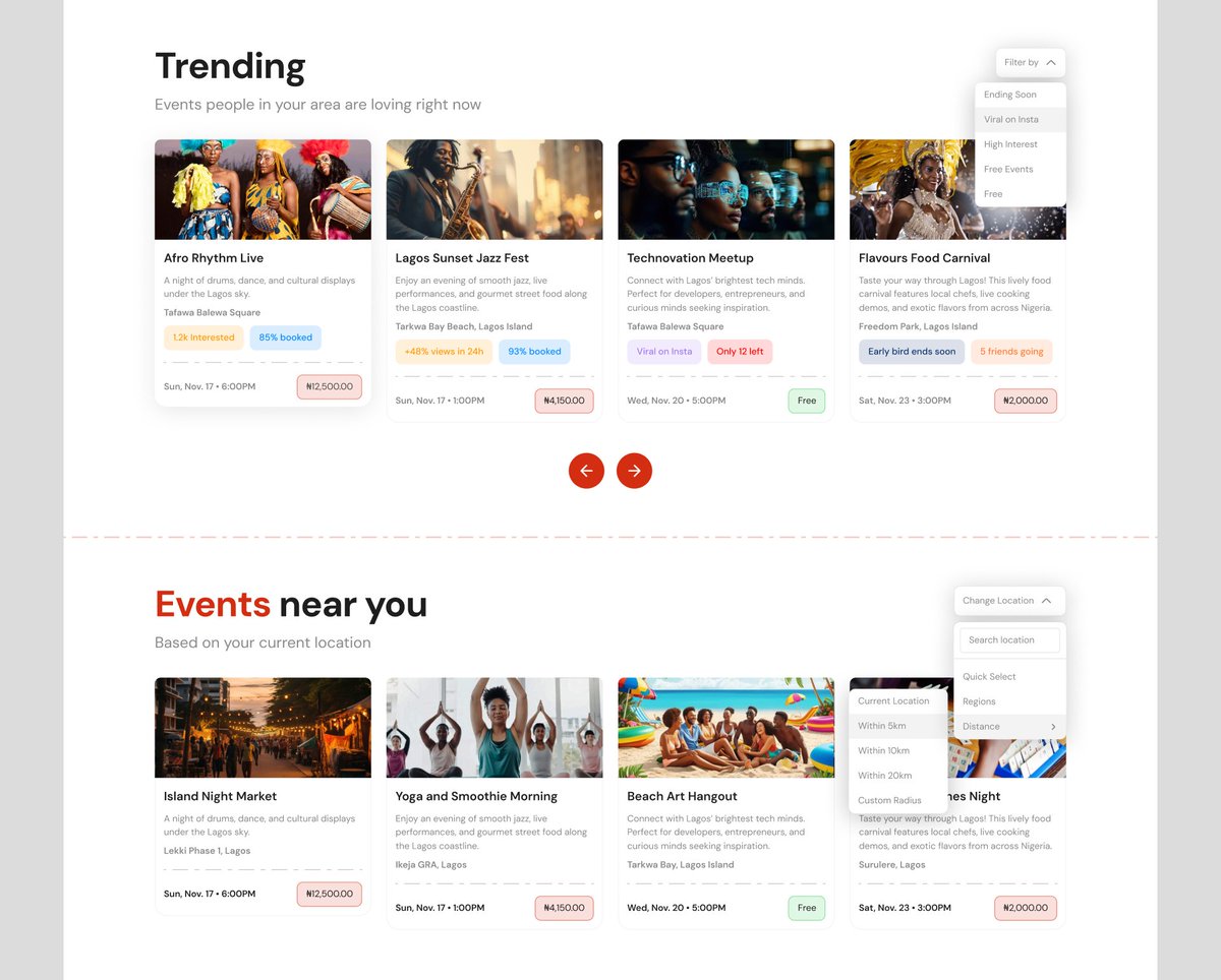 jaythatdesigns's tweet image. Eventer 👨🏾‍💻
Landing page exploration for an events discovery platform