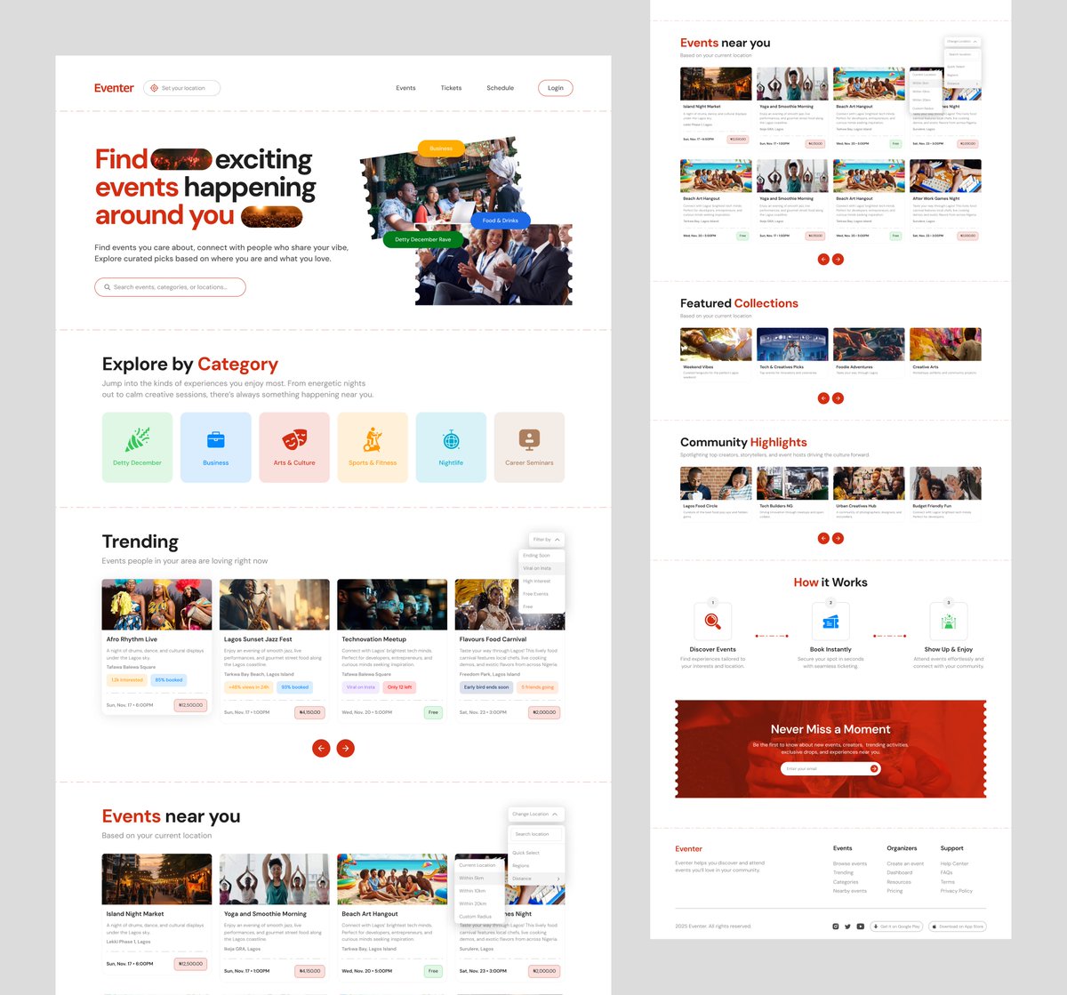 jaythatdesigns's tweet image. Eventer 👨🏾‍💻
Landing page exploration for an events discovery platform