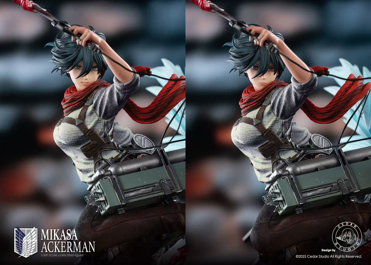 Cedar Studio - Mikasa

Measurement:
(H)42cm X (W)25cm X (L)33cm

hstoys-collect.com/collections/fe…

#Mikasa #mikasaackerman #aot #attackontitan #anime #collectibles