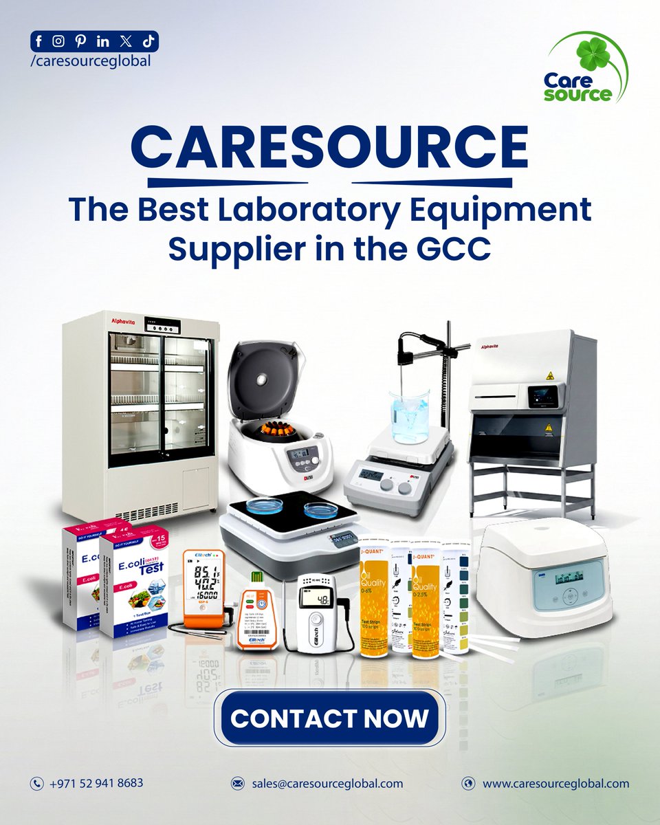 caresource2021's tweet image. 🔬 Caresource Global – GCC’s Most Trusted Best Scientific &amp;amp; Laboratory Equipment Supplier 🌍

Searching for premium quality laboratory equipment in the GCC?

📞 Contact us for the best price
🌐 Visit: caresourceglobal.com

#laboratoryequipment #teststrips #scientificequipment