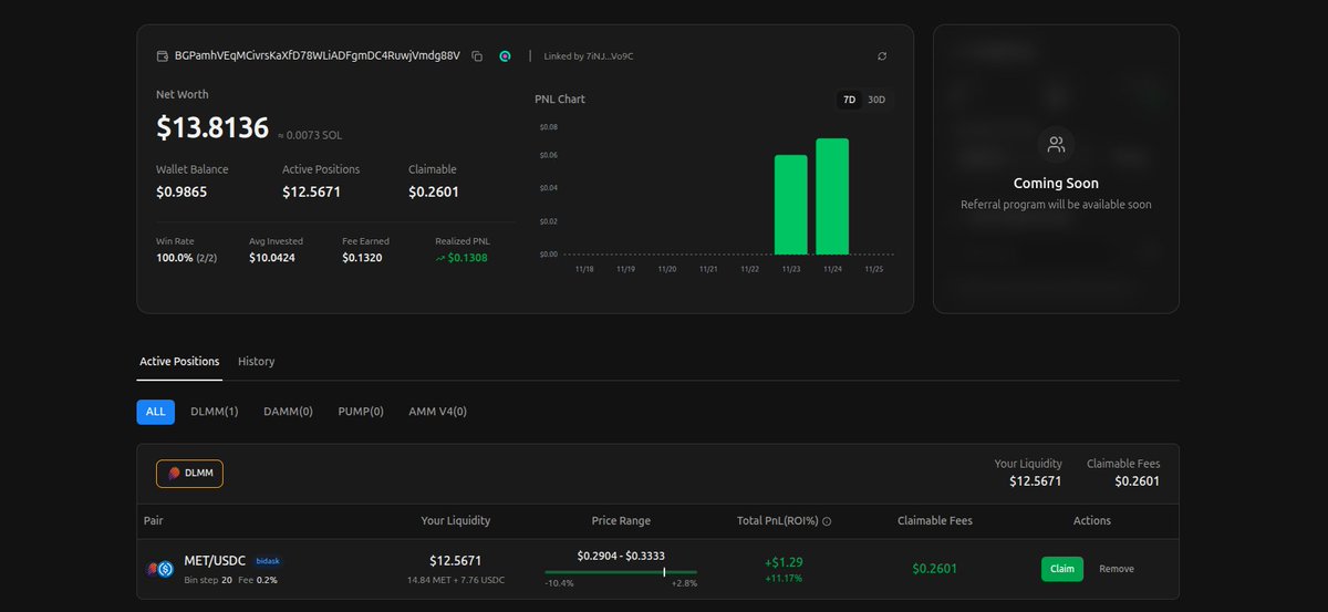 bs_dev_'s tweet image. Deposited $20 into @chartingdotag yesterday. 
Wouldn’t it be cool if I could turn this into $100?