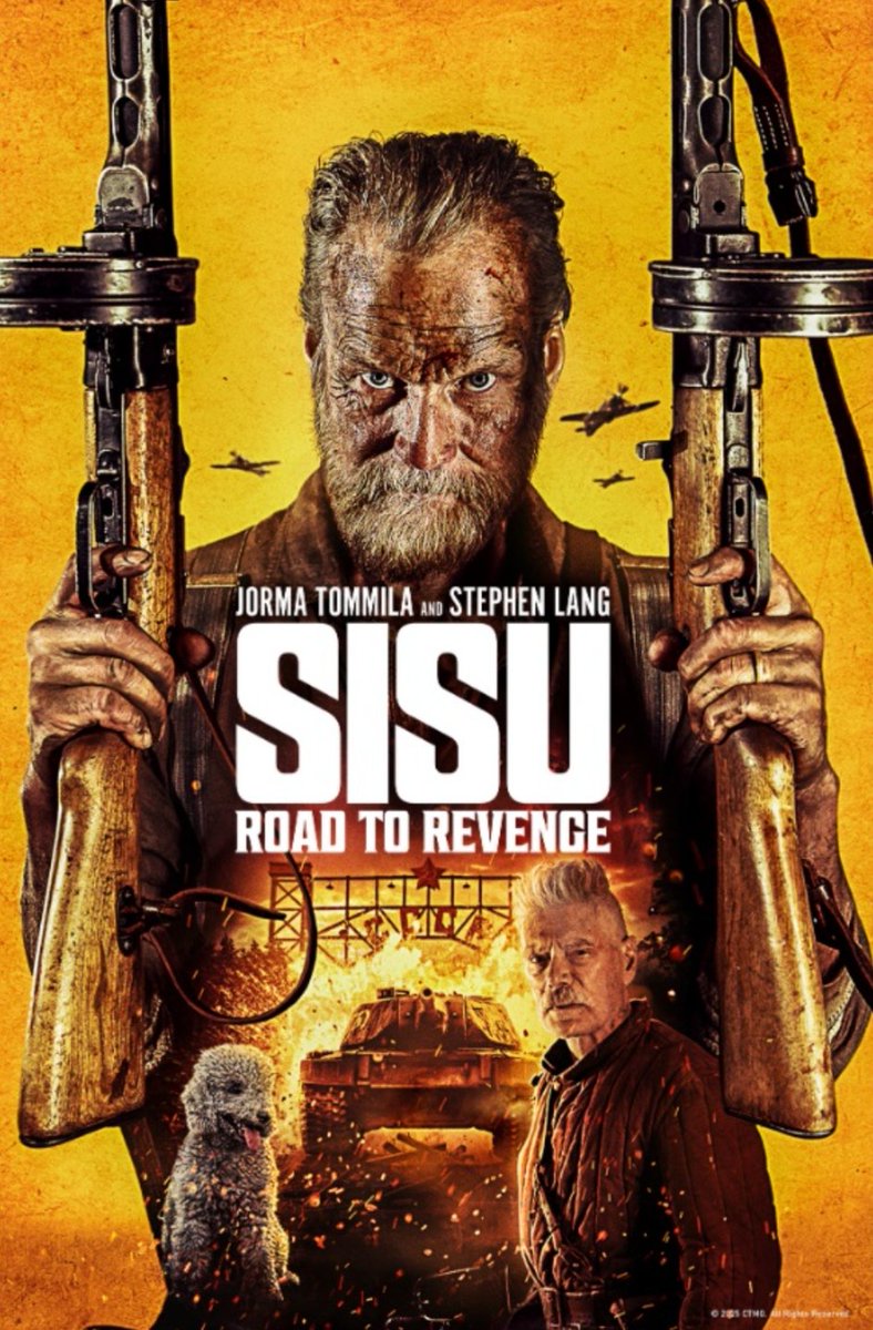 TallbarFIN's tweet image. Film about a former Finnish soldier&apos;s personal revenge mission against the Soviet Union makes Nordic film history.

Sisu 2 is currently the sixth most watched film in the US and the most widely distributed film in Nordic film history 🔥