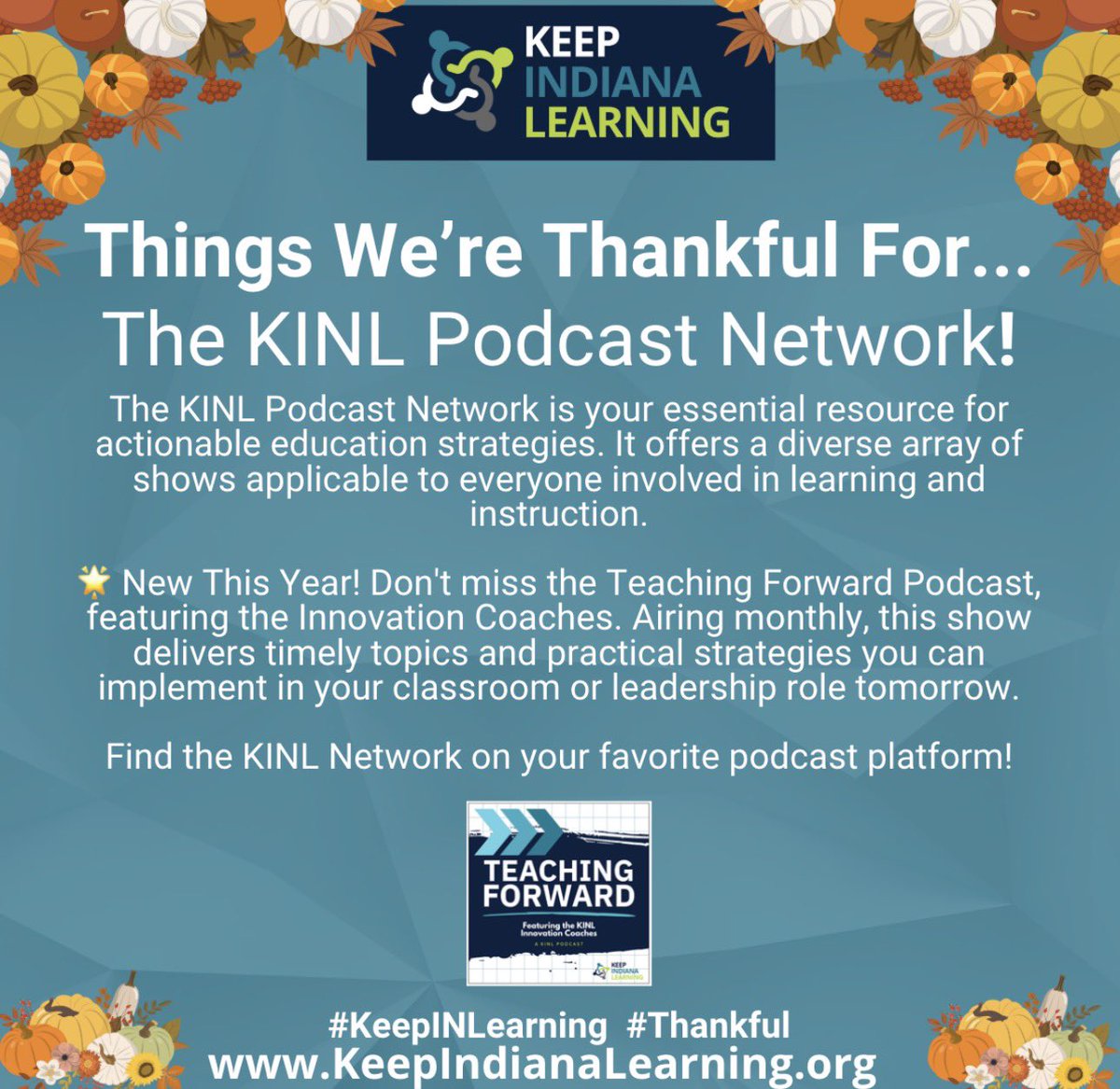 MSDSC_JWins's tweet image. The innovation coaches are thankful for @KeepINLearning KINL Podcast Network! Explore a wide variety of shows wherever you enjoy podcast content.