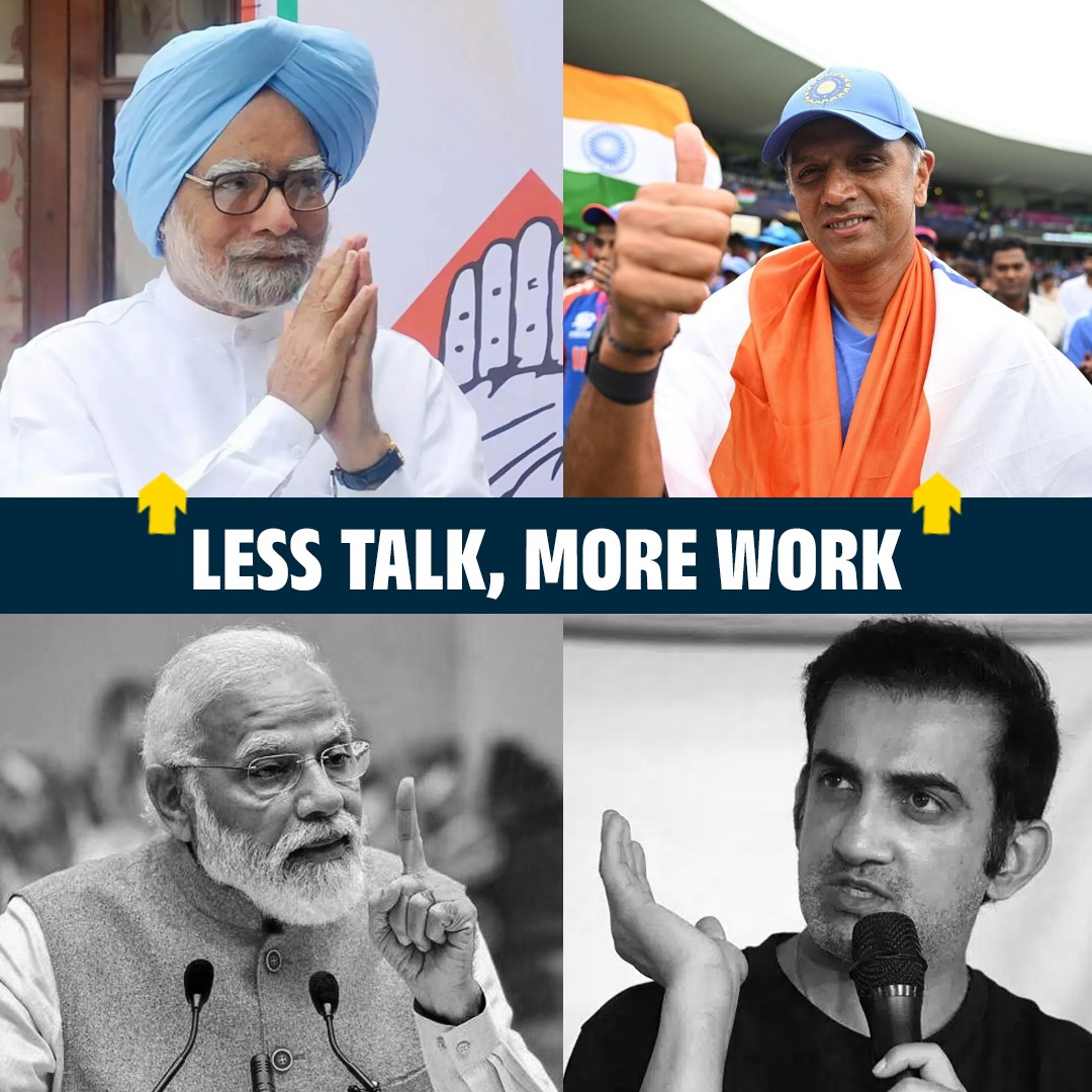 SouthStatesman's tweet image. History remembers performance, not speeches.

#ManmohanSingh #DrManmohanSingh #RahulDravid #Dravid #NarendraModi #PMModi #GautamGambhir #Gambhir #IndvsSA #IndianCricketTeam #ModiFailedIndia #ModiDisasterForIndia