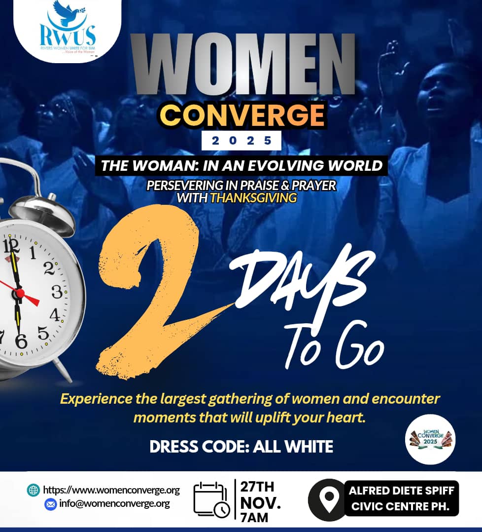 2days away from the largest gathering of women in Nigeria; womenconverge.org