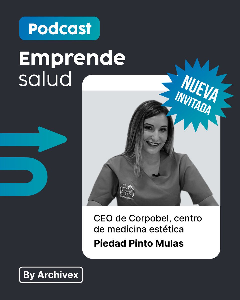 Archivex_io's tweet image. ¡No te pierdas Emprende Salud!🎙

Este jueves nos acompañará Piedad Pinto, CEO de Clínica Corpobel. Junto a ella abordaremos un tema de lo más interesante, el liderazgo humano.

Prepárate porque este capítulo ¡es intensito!⚡️

#EmprendeSalud #Podcast #Liderazgo #MedicinaEstética