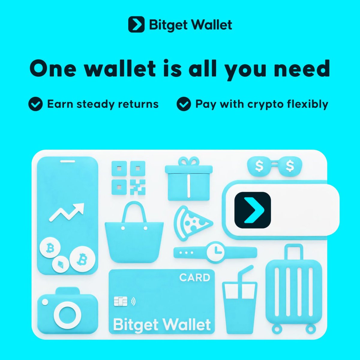 BitgetWalletVN's tweet image. Một chiếc ví – mọi tiện ích.👀