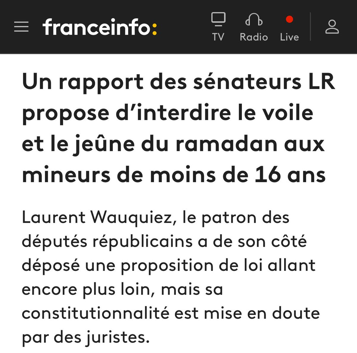 amin_snoussi's tweet image. Je propose d’aller plus loin : créer un permis « musulman » pour avoir le droit de pratiquer sa religion.

On fait des entretiens et des exams avec un agent en charge de ✨la laïcité✨pour avoir le droit d’exister.

Islamophobie d’état.