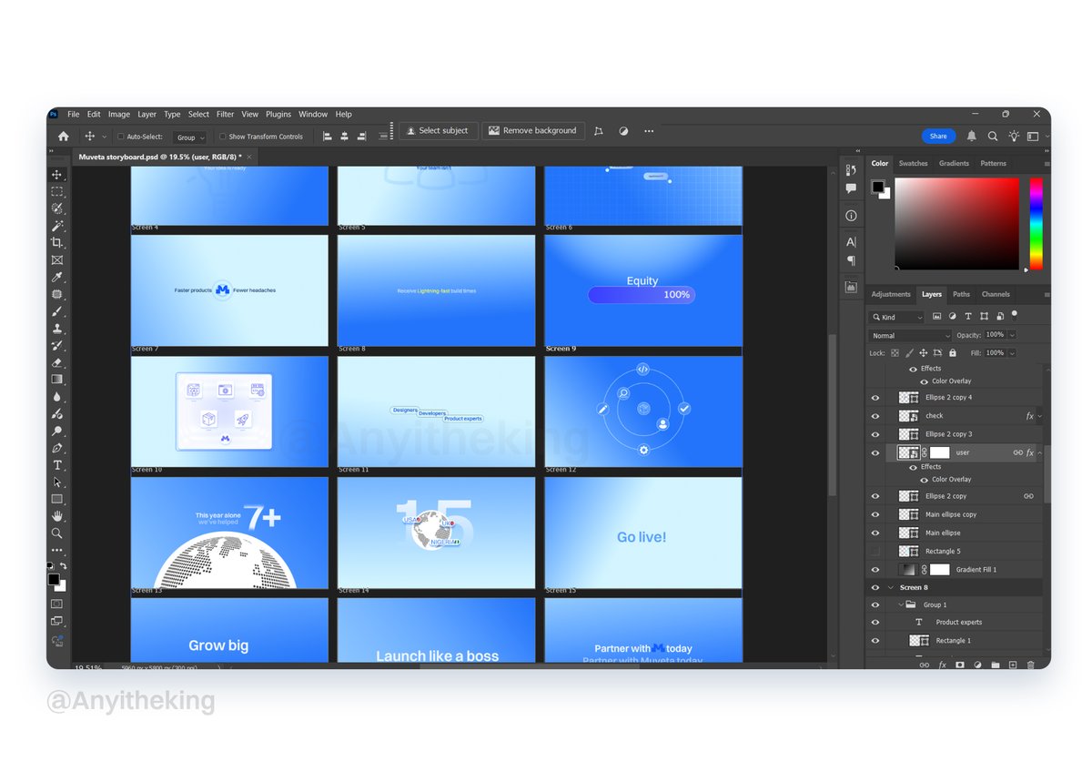 Style frames for Muveta

We took a different colour approach for the Background tho.