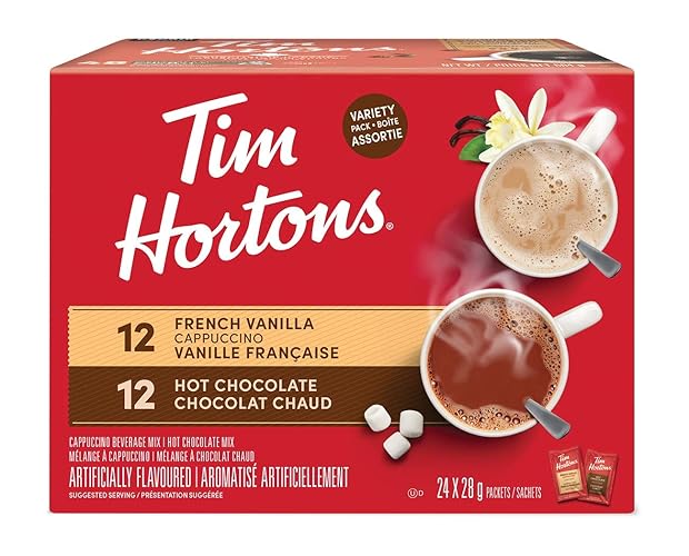 DembaiVT's tweet image. I just received Tim Hortons Variety Mix, Hot Chocolate &amp;amp; French Vanilla Cappuccino Packets/Sachets, 24 Count - Cappuccino Packets - Variety - 672 g (Pack of 1) from Ilyatan via Throne. Thank you! throne.com/dembaisystem #Wishlist #throne