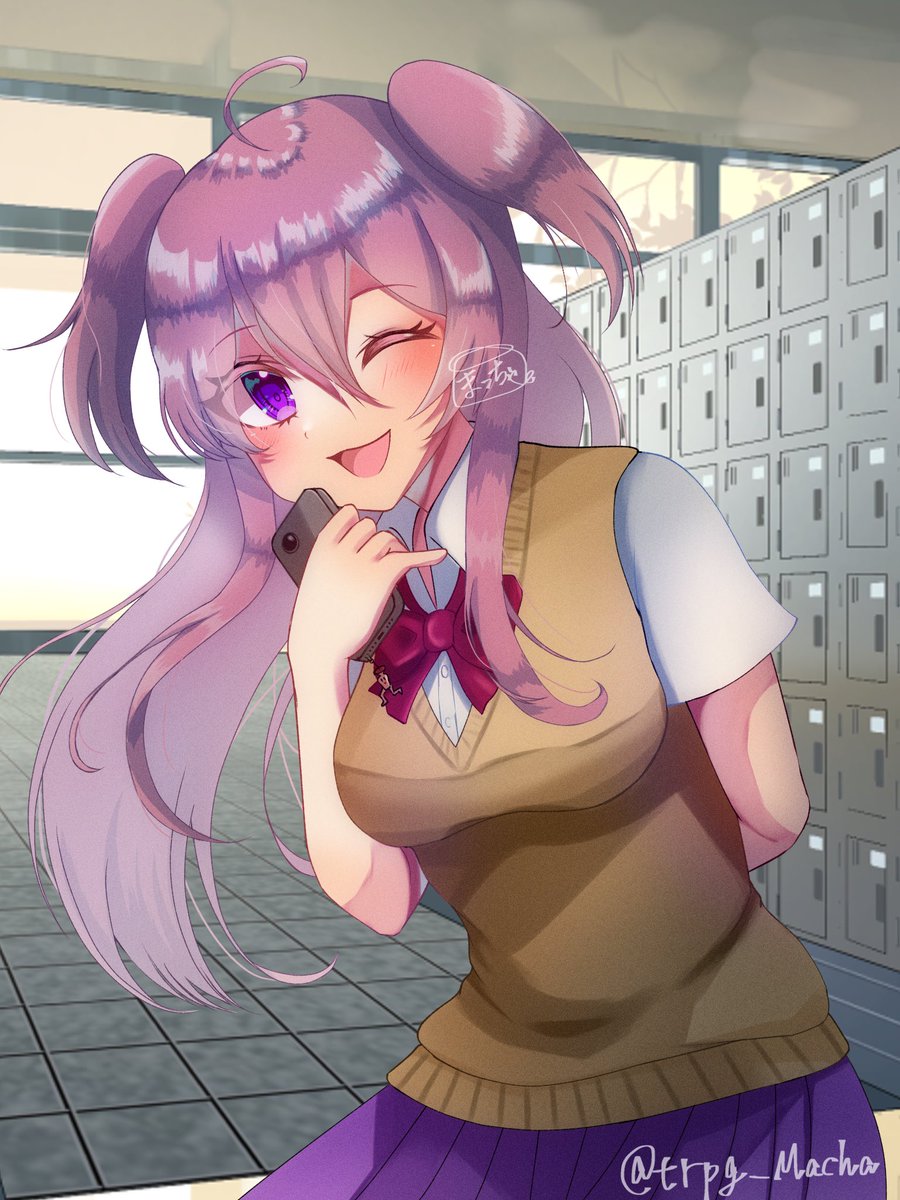 昔の探索者見返してて懐かしくなったので久しぶりの桃井玲菜お絵描き🙌✨