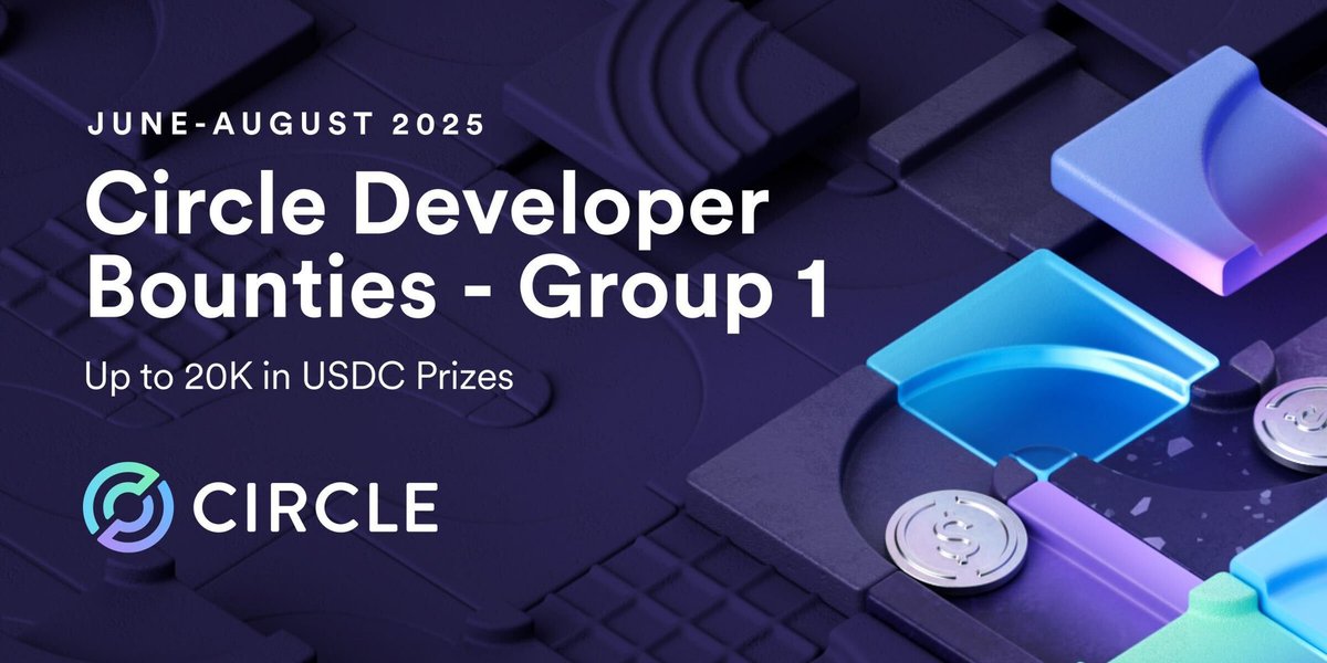 DoraHacks's tweet image. Thanks to everyone who participated in Group 1 of @circle &apos;s Developer Bounties! Check out the winners below:
dorahacks.io/hackathon/circ… 

We&apos;re also excited to announce a new batch of @arc and Circle bounties planned for 2026. Stay tuned 👀