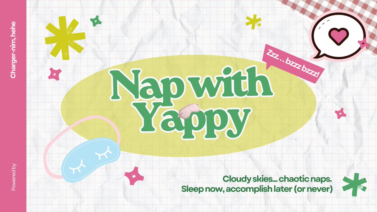 lowtideport's tweet image. 💬 Weather forecast: 98% chance of sudden napping. you... lowbats must be loving all the extra nap time, huh? So come on, let’s nap with Yappy. Here’s a little ‘nap-to-do’ you can do in between your sleepy breaks.