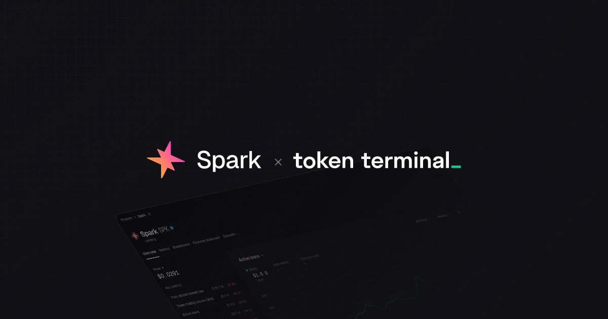 tokenterminal's tweet image. 🆕🤝 We’re excited to announce our Data Partnership with @sparkdotfi!

Spark is one of the fastest growing lending projects on Ethereum, with ~$9B in TVL and backing from @SkyEcosystem.

🧵👇