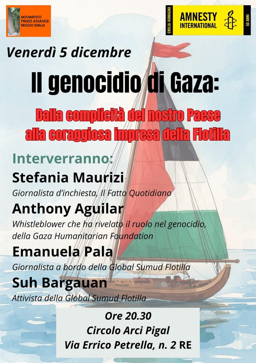 MOVIMENTO FREED ASSANGE REGGIO EMILIA tweet media