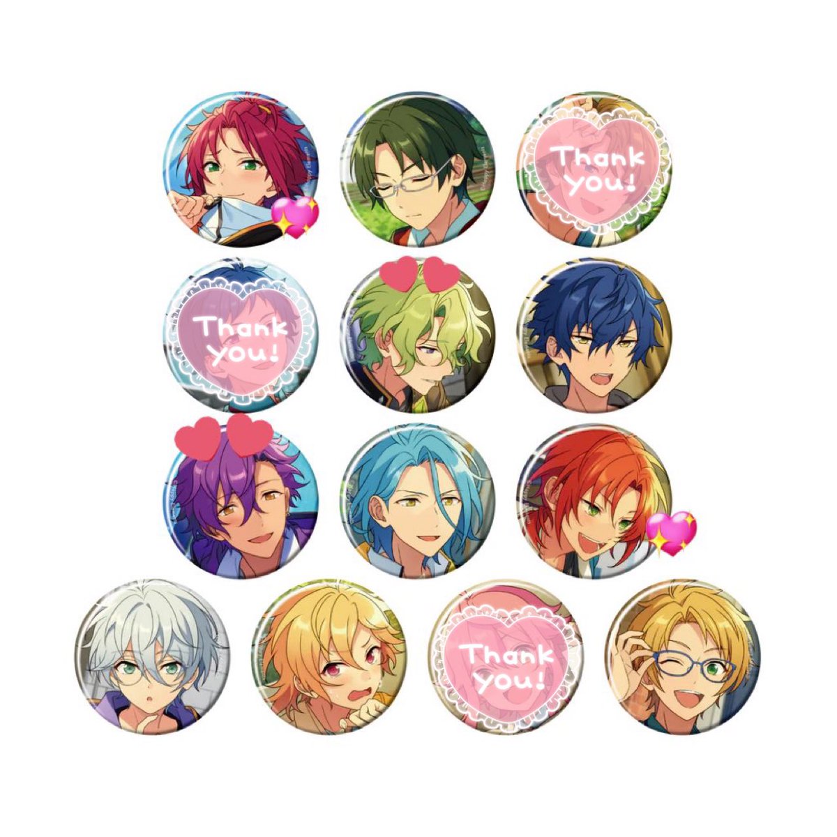 交換・譲渡】 あんスタ コレクション缶バッジ［2025 Nov. 譲:各1 真緒